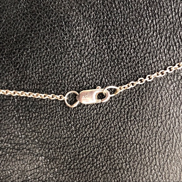 Modern Abstract Freeform 930 Argentium Silver Artisan Necklace - Picture 9 of 9